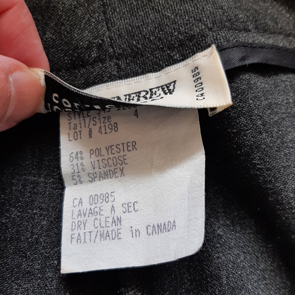 Holt Renfrew Straight Leg Pants In Dark Gray - Picture 6 of 10